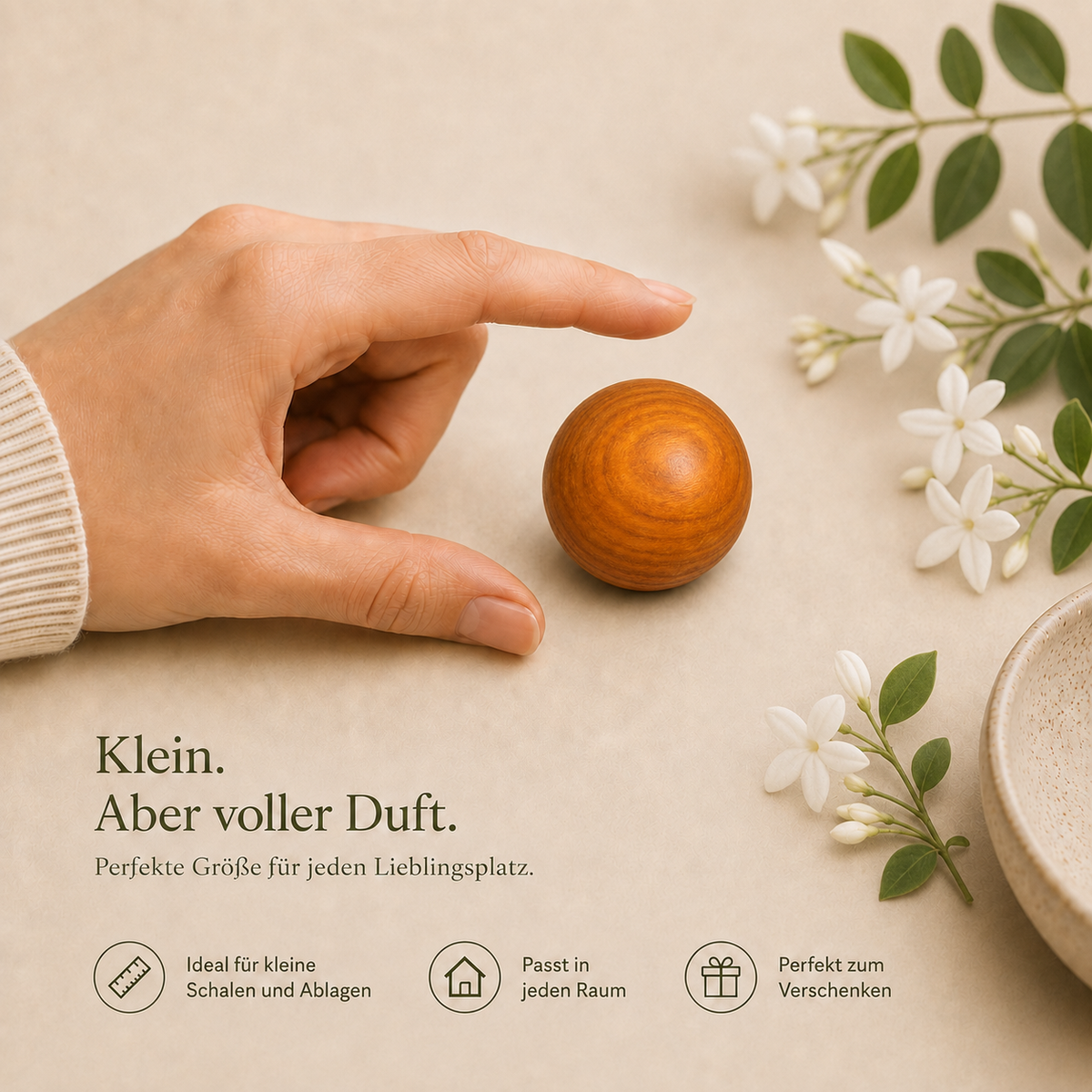 Jasmin Duftholz von Lumarie – Duftwelt Frisch & Blumig
