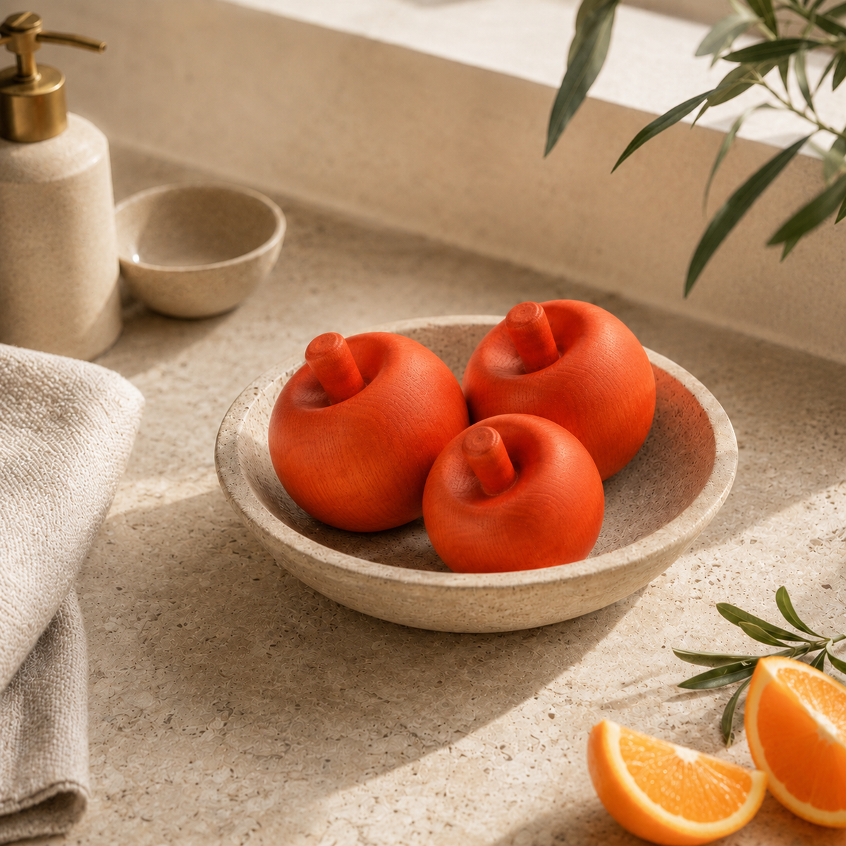 Orange Duftholz von Lumarie – mit Wasser wieder auffrischbar