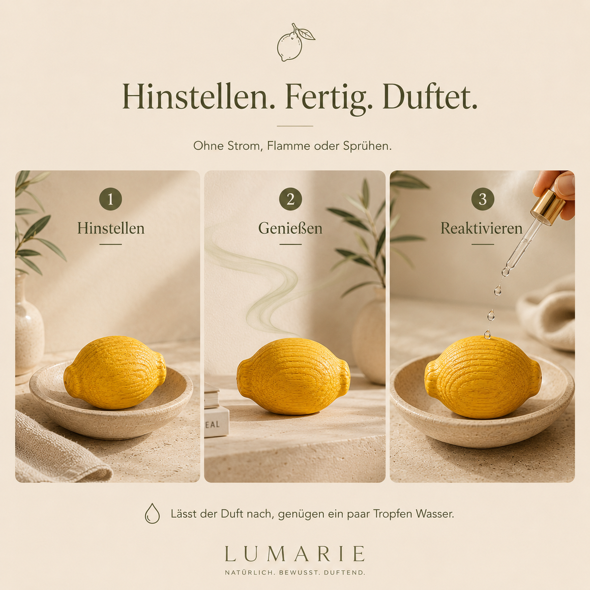 Zitrone Duftholz von Lumarie – Duftwelt Fruchtig & Süß