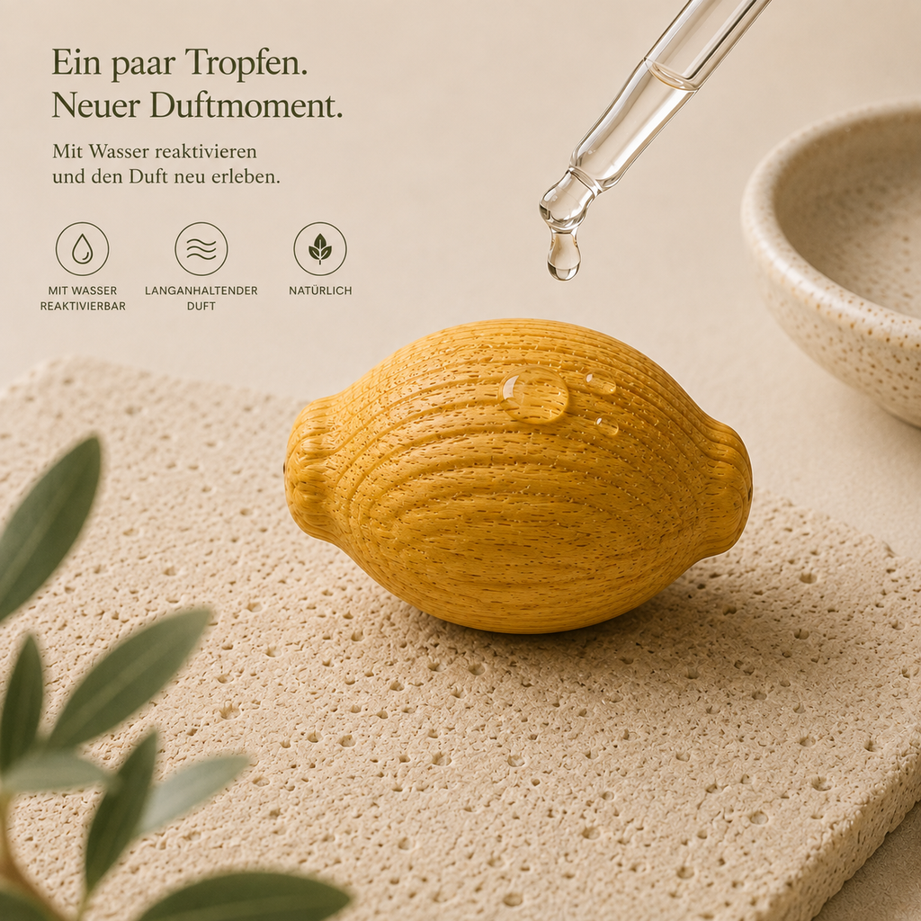 Zitrone Duftholz – Raumduft für Küche, Bad und Arbeitsplatz