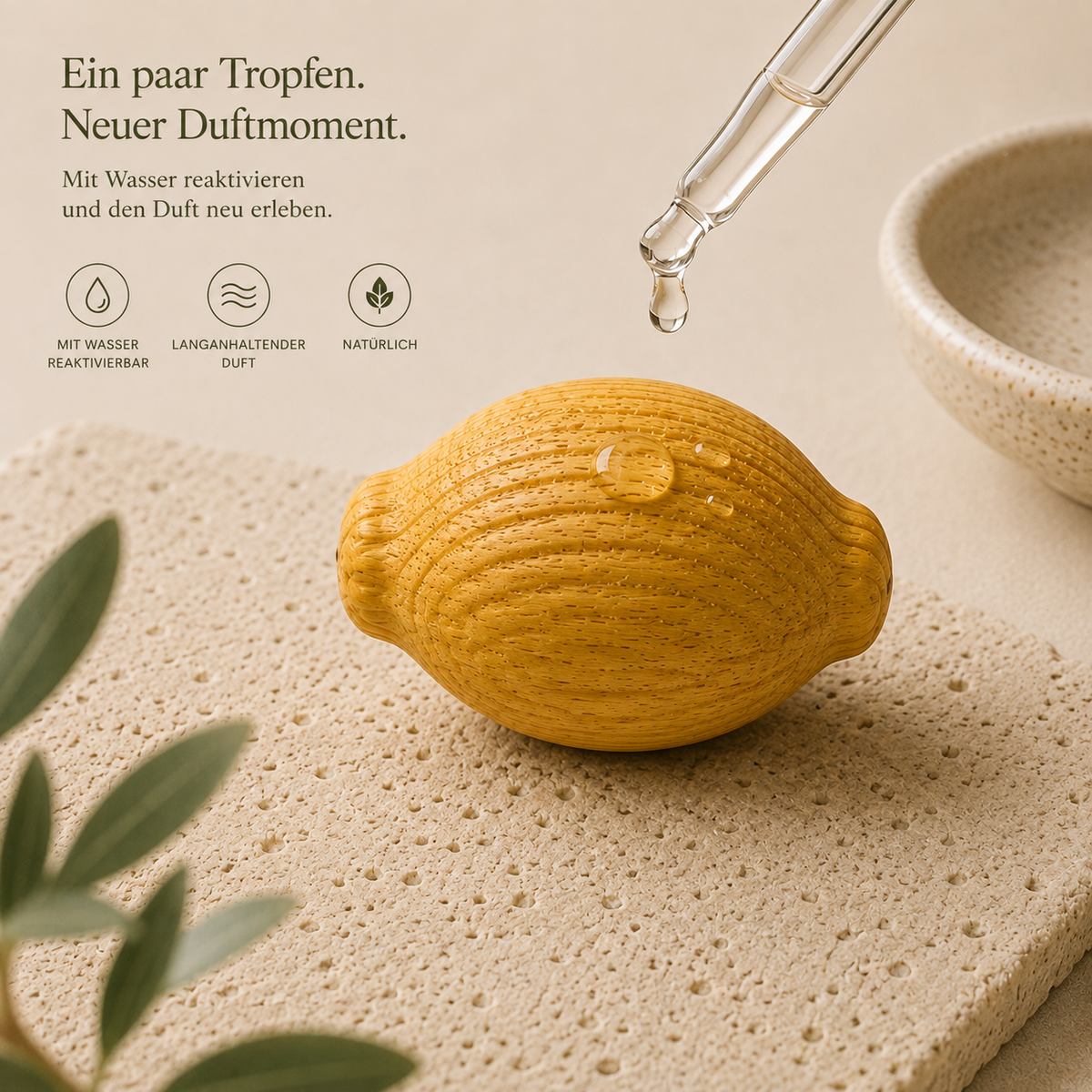 Zitrone Duftholz – Raumduft für Küche, Bad und Arbeitsplatz